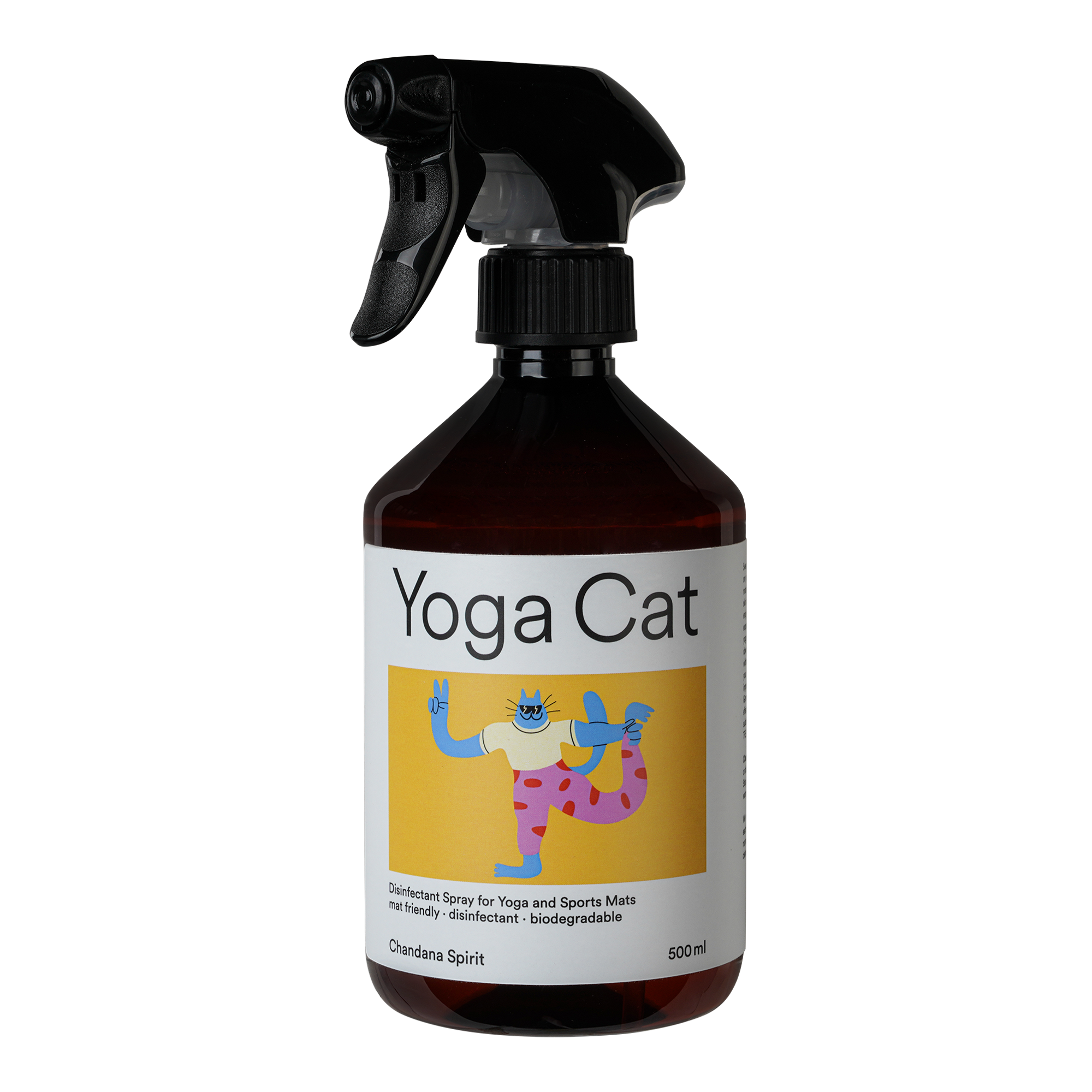 disinfectant spray, yogacat disinfectant, chandana spirit, cleaning spray, natural disinfectant, aromatherapy spray, eco-friendly disinfectant, yoga cleaning supplies